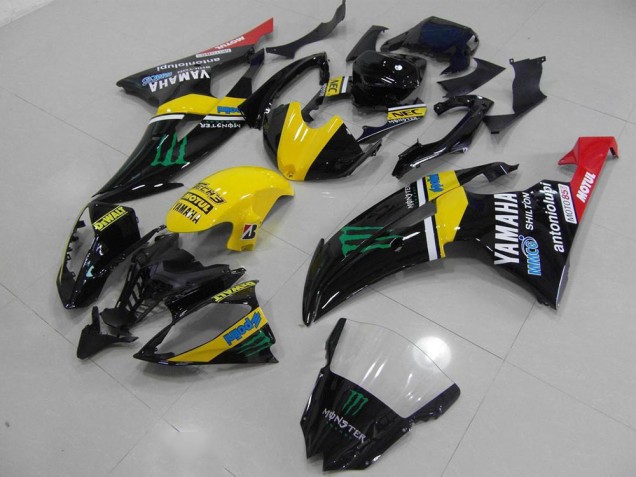 Cheapest 2008-2016 Yellow Monster Yamaha YZF R6 Bike Fairings Canada