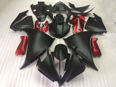 Cheapest 2009-2011 Matte Black Glossy Red Yamaha YZF R1 Motorcycle Fairings Kit Canada
