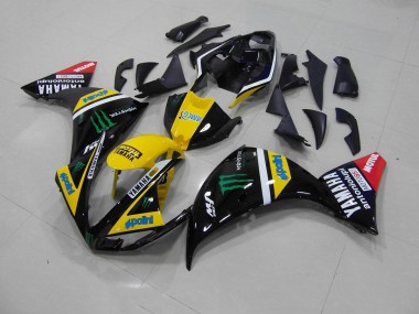 Cheapest 2009-2011 Yellow Black Monster Yamaha YZF R1 Motorcycle Fairing Canada