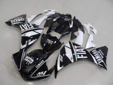 Cheapest 2009-2011 Black White Fiat Yamaha YZF R1 Bike Fairings Canada