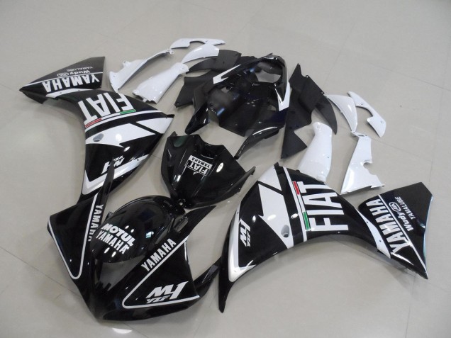 Cheapest 2009-2011 Black White Fiat Yamaha YZF R1 Bike Fairings Canada Cheapest 2009-2011 Black White Fiat Yamaha YZF R1 Bike Fairings Canada