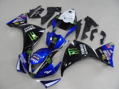 Cheapest 2009-2011 Blue Black Monster Yamaha YZF R1 Bike Fairings Canada