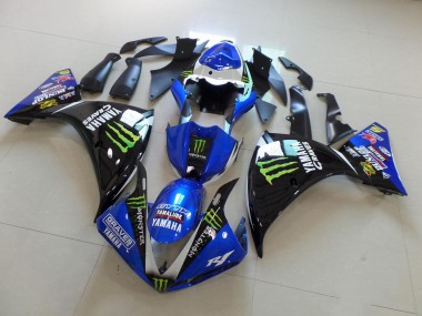 Cheapest 2009-2011 Blue Black Monster Yamaha YZF R1 Motorbike Fairing Canada