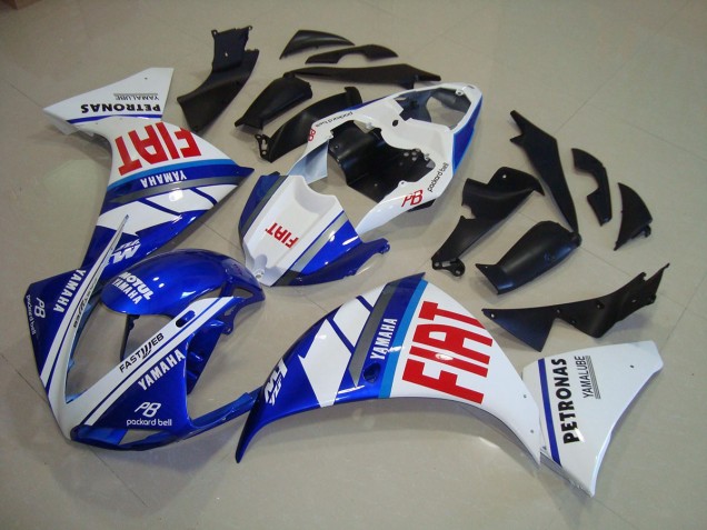 Cheapest 2009-2011 Blue White Fiat Yamaha YZF R1 Replacement Motorcycle Fairings Canada Cheapest 2009-2011 Blue White Fiat Yamaha YZF R1 Replacement Motorcycle Fairings Canada