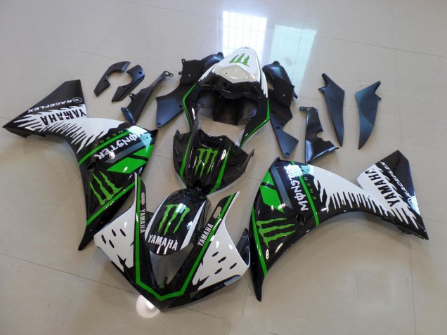 Cheapest 2009-2011 White Green Big Monster Yamaha YZF R1 Motor Fairings Canada Cheapest 2009-2011 White Green Big Monster Yamaha YZF R1 Motor Fairings Canada