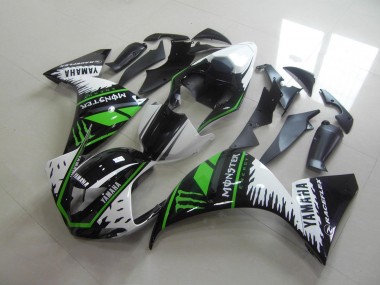 Cheapest 2009-2011 White Green Monster Yamaha YZF R1 Motorcycle Fairings Kit Canada