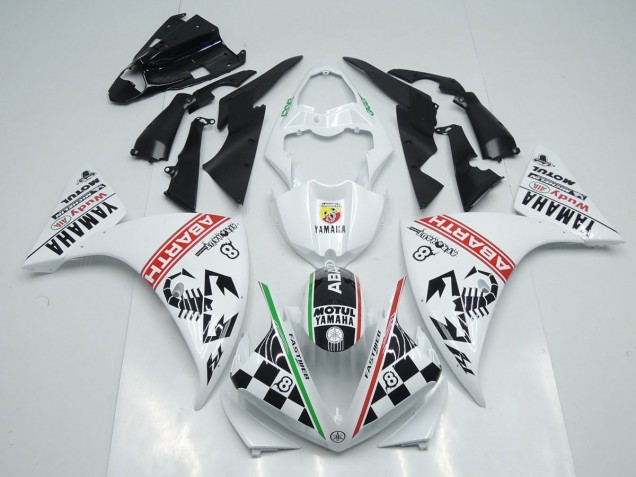 Cheapest 2009-2011 White Black Abrath Yamaha YZF R1 Motorcylce Fairings Canada Cheapest 2009-2011 White Black Abrath Yamaha YZF R1 Motorcylce Fairings Canada
