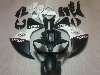 Cheapest 2009-2011 Matte Black White Yamaha YZF R1 Bike Fairing Canada