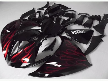 Cheapest 2009-2011 Red Black Flame Yamaha YZF R1 Bike Fairings Canada