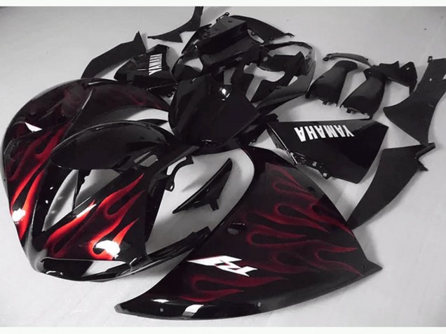 Cheapest 2009-2011 Red Black Flame Yamaha YZF R1 Bike Fairings Canada Cheapest 2009-2011 Red Black Flame Yamaha YZF R1 Bike Fairings Canada