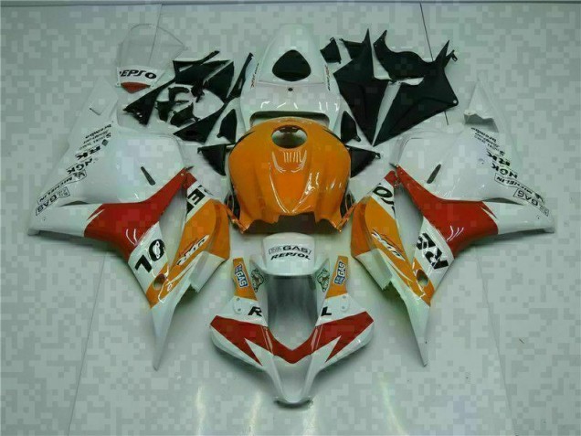 Cheapest 2009-2012 White Orange Repsol Honda CBR600RR Motorcylce Fairings Canada