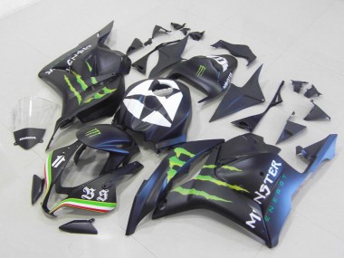 Cheapest 2009-2012 Monster Matte Black Honda CBR600RR Motorbike Fairing Canada