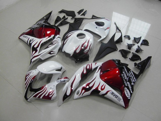 Cheapest 2009-2012 Red Black Flame Honda CBR600RR Motor Bike Fairings Canada