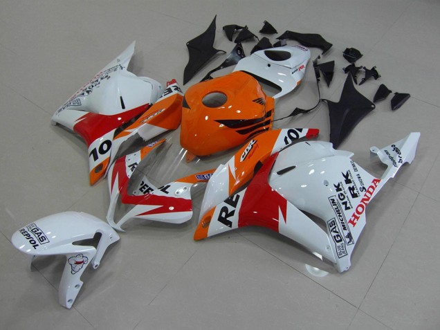 Cheapest 2009-2012 White Repsol Honda CBR600RR Motorcycle Fairings Canada