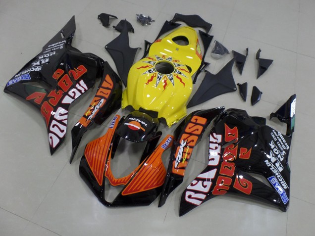 Cheapest 2009-2012 Yellow Rossi Race Honda CBR600RR Motorcycle Fairings Kits Canada Cheapest 2009-2012 Yellow Rossi Race Honda CBR600RR Motorcycle Fairings Kits Canada