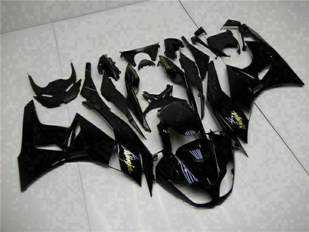 Cheapest 2009-2012 Black Gold Ninja Kawasaki ZX6R Motorcycle Replacement Fairings Canada Cheapest 2009-2012 Black Gold Ninja Kawasaki ZX6R Motorcycle Replacement Fairings Canada
