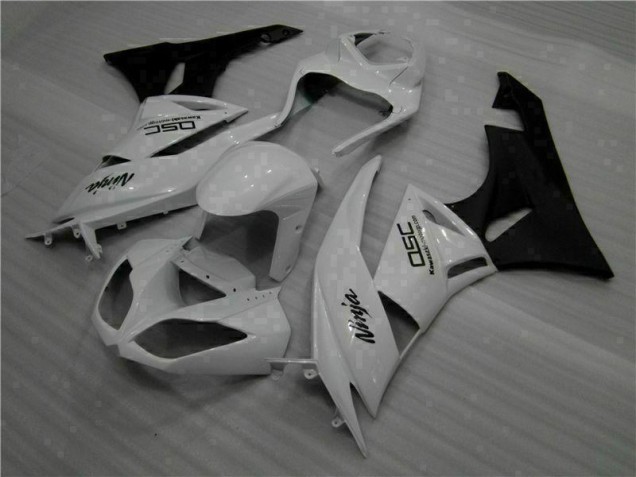 Cheapest 2009-2012 White Black Ninja Kawasaki ZX6R Motorbike Fairings Canada