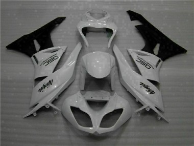 Cheapest 2009-2012 White Black Ninja Kawasaki ZX6R Motorbike Fairings Canada