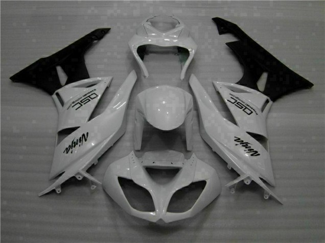 Cheapest 2009-2012 White Black Ninja Kawasaki ZX6R Motorbike Fairings Canada