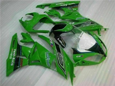 Cheapest 2009-2012 Green Black LeoVince Kawasaki ZX6R Motorcycle Fairing Kit Canada