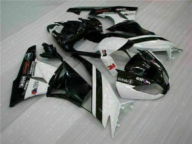 Cheapest 2009-2012 Black White 3M Touch4 Kawasaki ZX6R Bike Fairings Canada