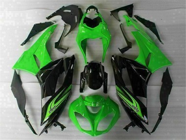 Cheapest 2009-2012 Green Black Kawasaki ZX6R Motorbike Fairing Canada