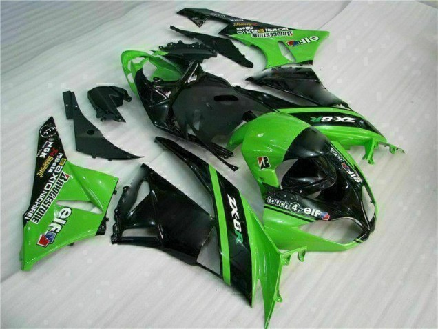 Cheapest 2009-2012 Green Black Kawasaki ZX6R Motor Bike Fairings Canada Cheapest 2009-2012 Green Black Kawasaki ZX6R Motor Bike Fairings Canada