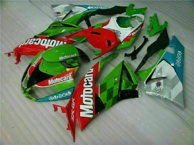 Cheapest 2009-2012 Red Green Motocard Kawasaki ZX6R Replacement Motorcycle Fairings Canada Cheapest 2009-2012 Red Green Motocard Kawasaki ZX6R Replacement Motorcycle Fairings Canada
