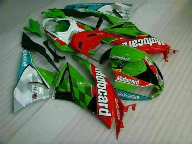 Cheapest 2009-2012 Red Green Motocard Kawasaki ZX6R Replacement Motorcycle Fairings Canada Cheapest 2009-2012 Red Green Motocard Kawasaki ZX6R Replacement Motorcycle Fairings Canada