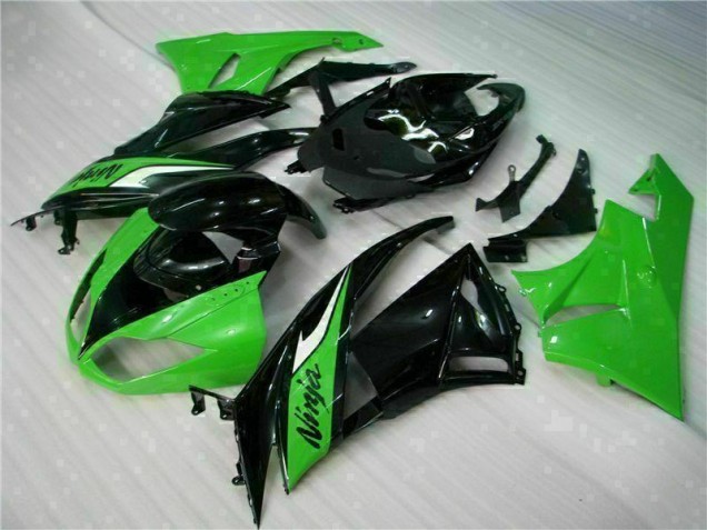 Cheapest 2009-2012 Black Green Kawasaki ZX6R Bike Fairing Kit Canada Cheapest 2009-2012 Black Green Kawasaki ZX6R Bike Fairing Kit Canada