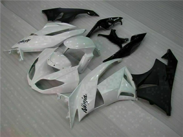 Cheapest 2009-2012 White Black Kawasaki ZX6R Motorcycle Fairings Kits Canada