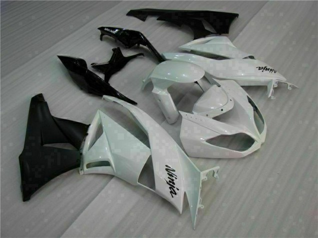 Cheapest 2009-2012 White Black Kawasaki ZX6R Motorcycle Fairings Kits Canada