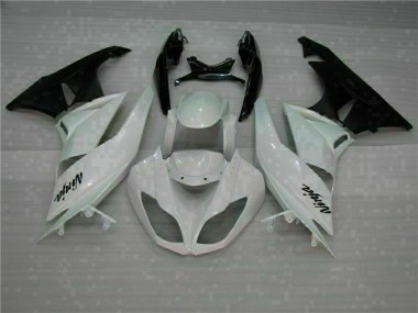 Cheapest 2009-2012 White Black Kawasaki ZX6R Motorcycle Fairings Kits Canada