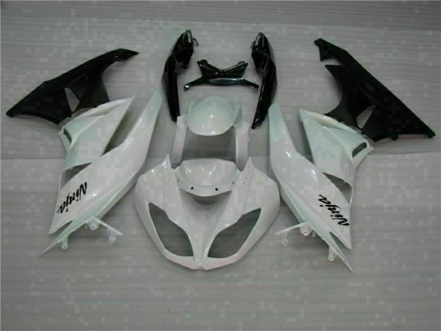 Cheapest 2009-2012 White Black Kawasaki ZX6R Motorcycle Fairings Kits Canada