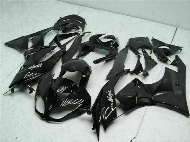 Cheapest 2009-2012 Black White Ninja 636 Kawasaki ZX6R Moto Fairings Canada