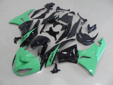 Cheapest 2009-2012 Metallic Green Kawasaki ZX6R Motorbike Fairing Kits Canada