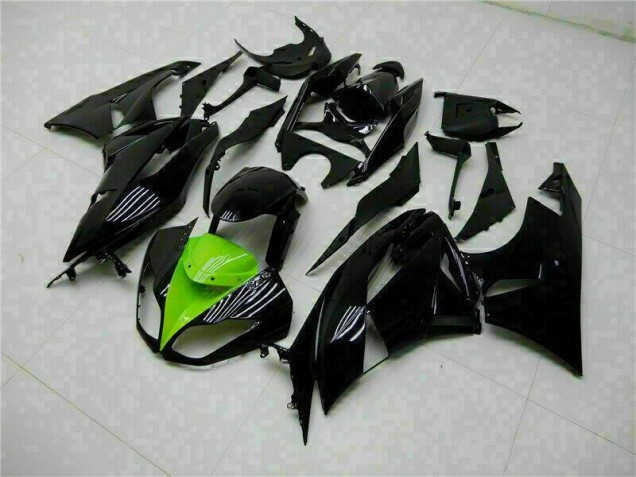 Cheapest 2009-2012 Black Green Kawasaki ZX6R Moto Fairings Canada