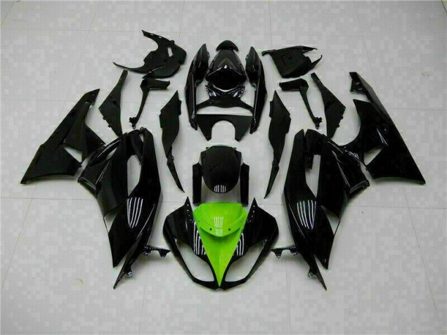 Cheapest 2009-2012 Black Green Kawasaki ZX6R Moto Fairings Canada