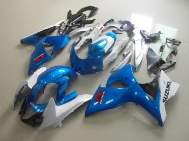 Cheapest 2009-2016 White Blue Suzuki GSXR 1000 K9 Motorcycle Fairing Canada