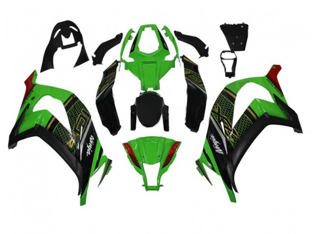 Cheapest 2011-2015 Green Black Kawasaki ZX10R Bike Fairing Canada