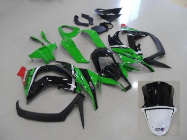 Cheapest 2011-2015 Green and Black Kawasaki ZX10R Motorcycle Fairings Kits Canada