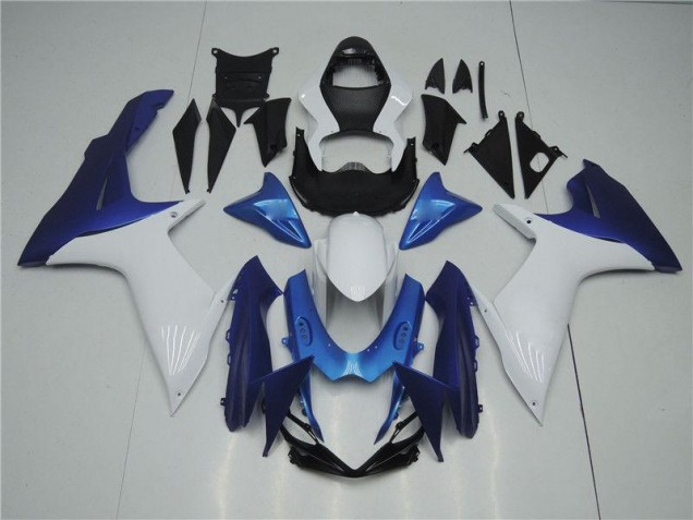 Cheapest 2011-2021 White Blue Suzuki GSXR 600/750 Replacement Fairings Canada