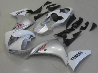 Cheapest 2012-2014 White Silver Yamaha YZF R1 Motorcycle Fairings Canada