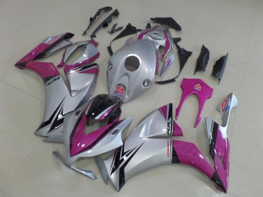 Cheapest 2012-2016 Silver Pink Honda CBR1000RR Motorbike Fairing Kits Canada