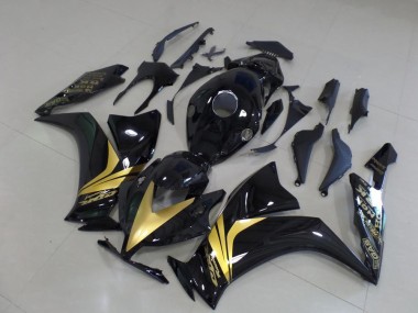 Cheapest 2012-2016 Glossy Black Gold Sticker Honda CBR1000RR Bike Fairings Canada