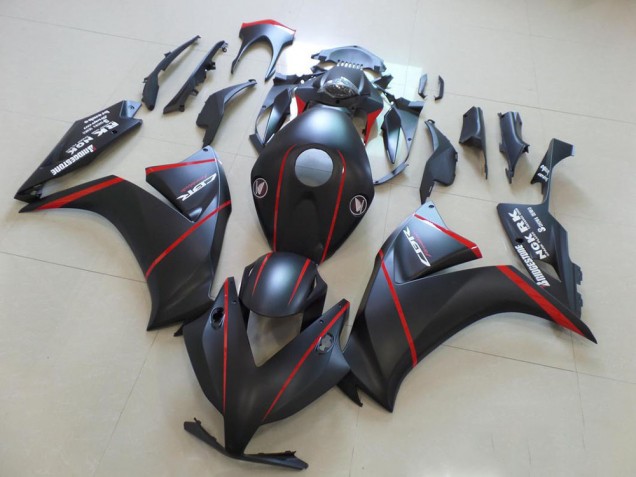 Cheapest 2012-2016 Matte Bladk with Red Stripe Honda CBR1000RR Motorcycle Fairings Kits Canada