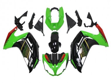 Cheapest 2012-2016 Green Black Kawasaki EX650 Motorbike Fairing Canada