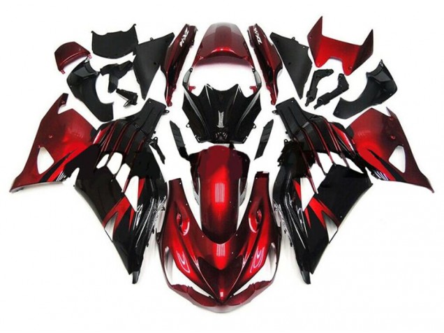 Cheapest 2012-2021 Red Black Kawasaki ZX14R ZZR1400 Motorbike Fairings Canada