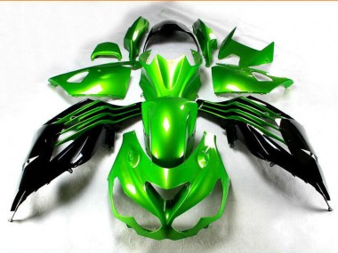 Cheapest 2012-2021 Black Green Kawasaki ZX14R ZZR1400 Motorcycle Replacement Fairings Canada