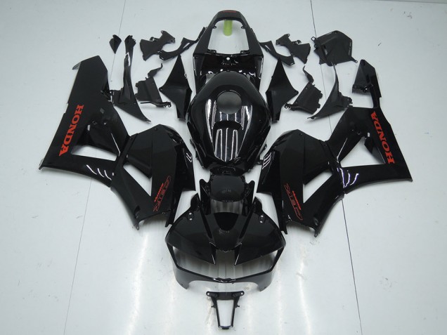 Cheapest 2013-2021 Glossy Black with Red Sticker Honda CBR600RR Motorcycle Fairings Kit Canada